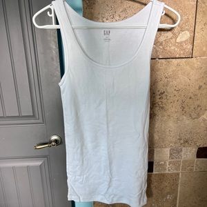 White Gap Long Tank Top